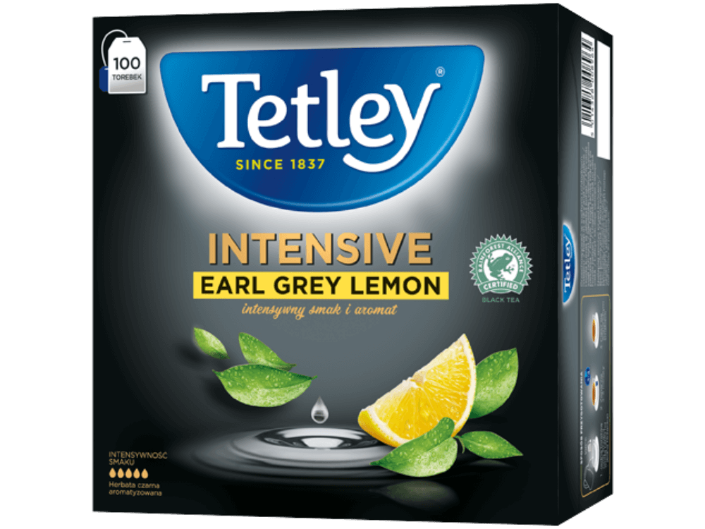 TETLEY Intensive Earl Grey Lemon 100s wiz